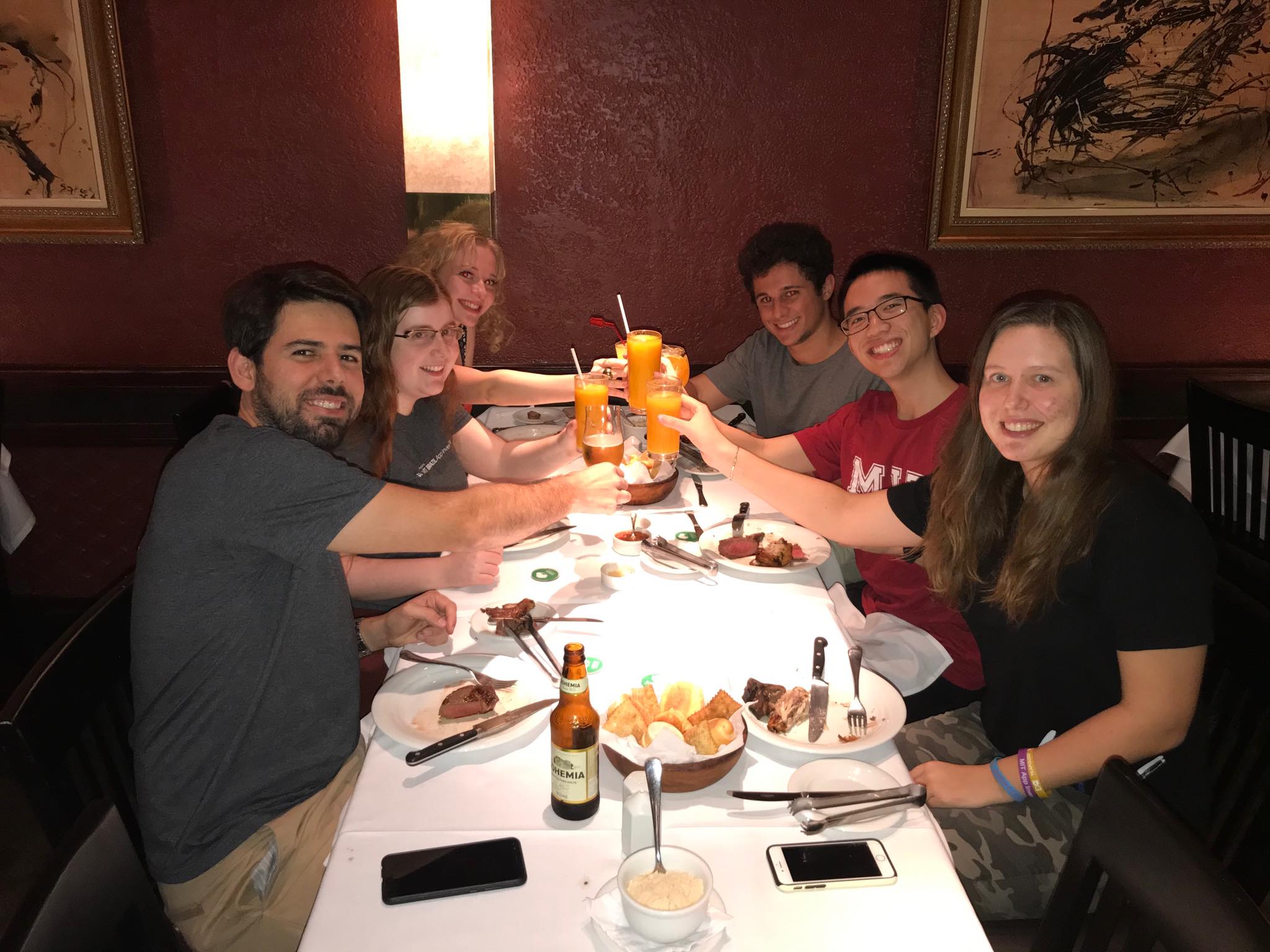 MIT student dinner in Brazil